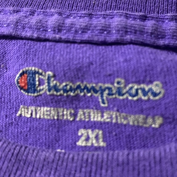 Champion Purple Athletic T-Shirt - Picture 5 of 8